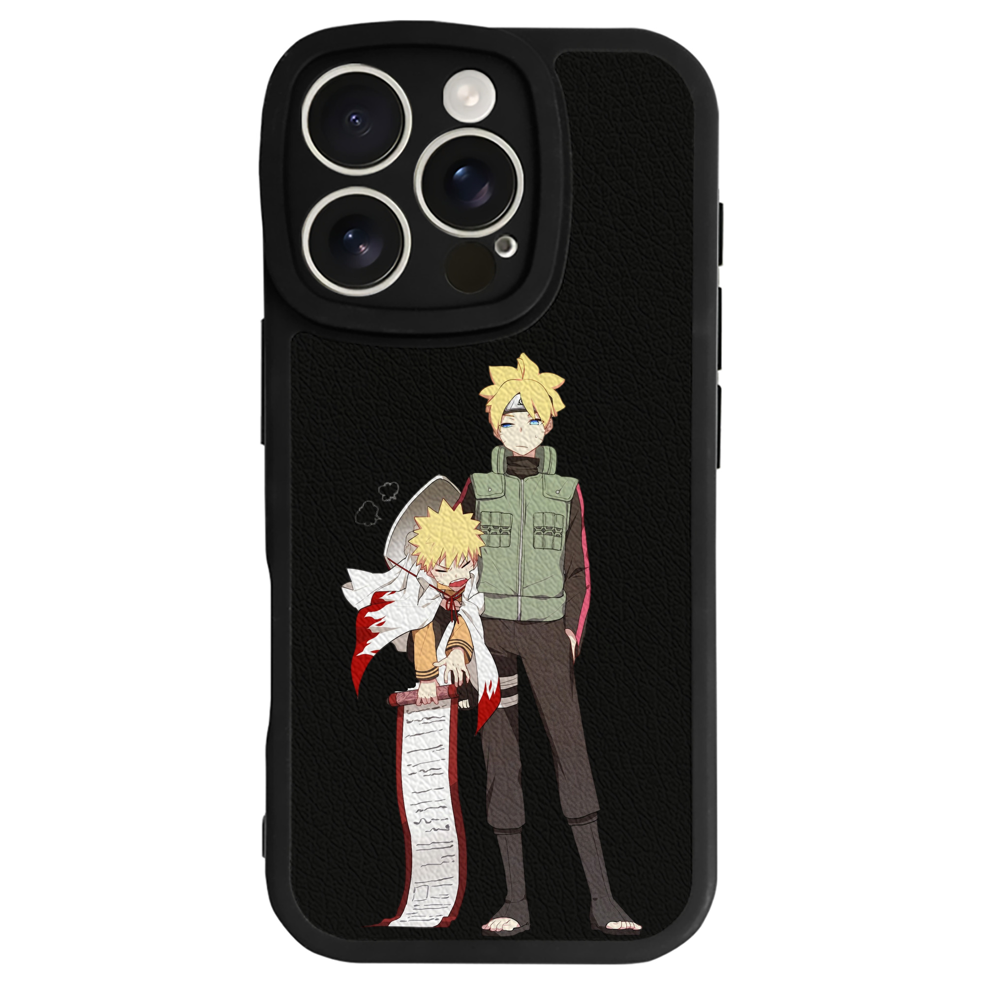 （画像用） NARUTO -ナルト- 波風 ミナト Namikaze Minato 【iPhone 16シリーズ対応】シリコンスマホケース（レザー調） 材質：シリコン